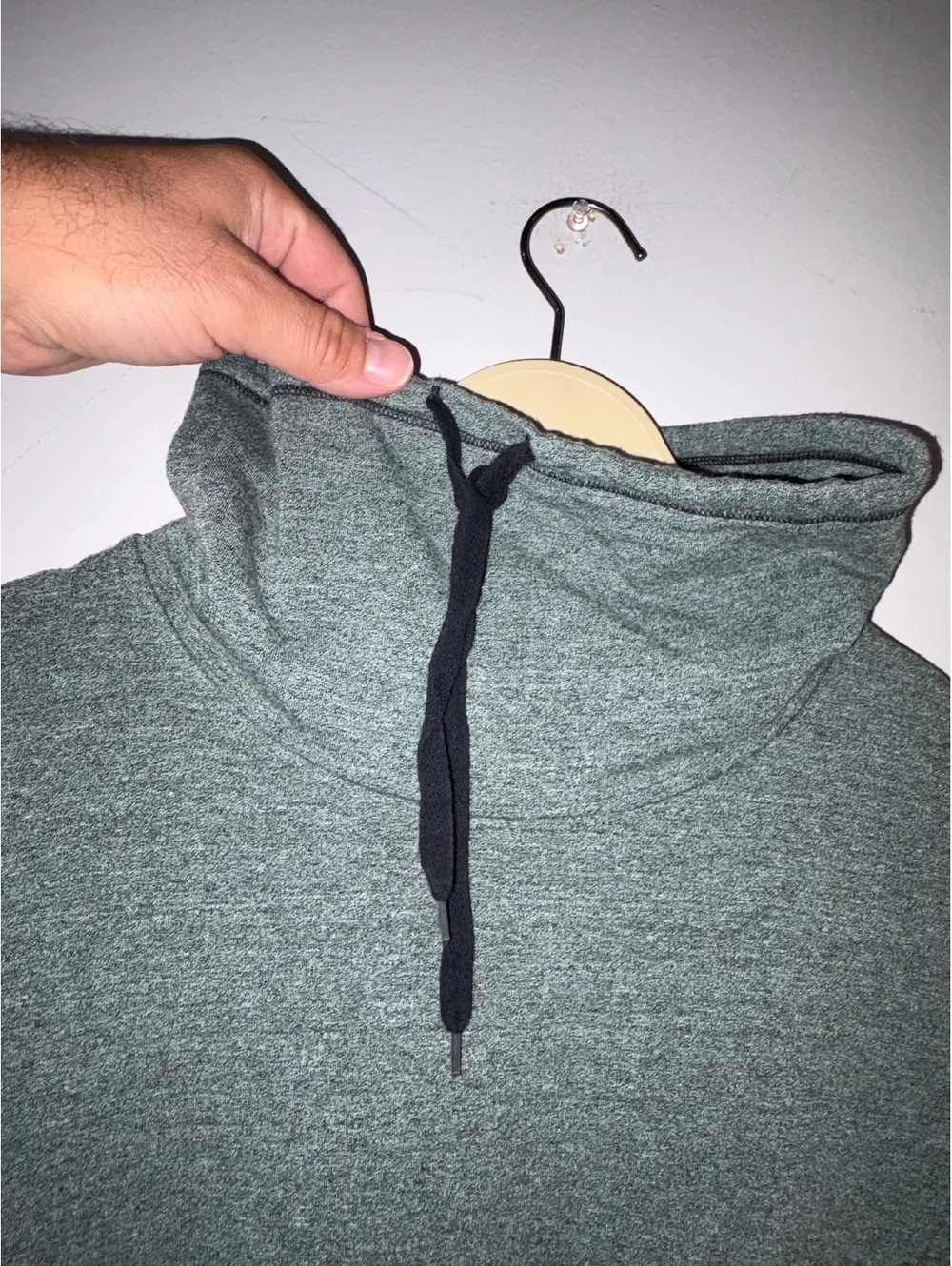 Cuddl Duds Ultra Cozy Heather Gray Pullover Hoodie, Medium - Picture 3 of 8